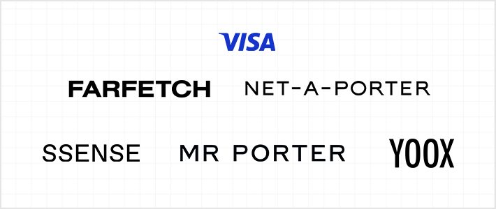 FARFETCH ΰ, YOOX ΰ, SSENSE ΰ, NET-A-PORTER ΰ, MR PORTER ΰ